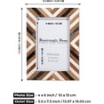 thumbnail image 5 of Handicrafts Home Picture Frame 4x6 Photo Frames, Marquet-Cosmo Collection, Pack of 2, 5 of 8