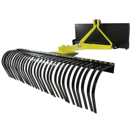 Skid Steer Landscape Rake Soil Gravel Lawn Tow Push 3 Point Tractor Skid Steer Landscape Rake Soil Gravel Lawn Tow Push 3 point Tractor 6 ft York - Walmart.com - Skid Steer Landscape Rake Soil Gravel Lawn Tow Push 3 Point Tractor