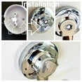thumbnail image 2 of Toothbrush Holder Suction Cup, Mirror, Tile, Wall mounted, Does NOT Fall Bathroom Organizer stainless steel silver, 2 of 6