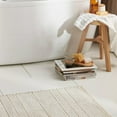 thumbnail image 2 of Bouclair White Textured Bath Mat, 2 of 5