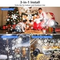 thumbnail image 4 of Proyector de copos de nieve navideños, luces LED JLGCUF para exteriores, 4 of 6