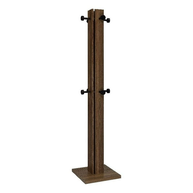 Rikkie Engineered Wood Coat Rack Walnut