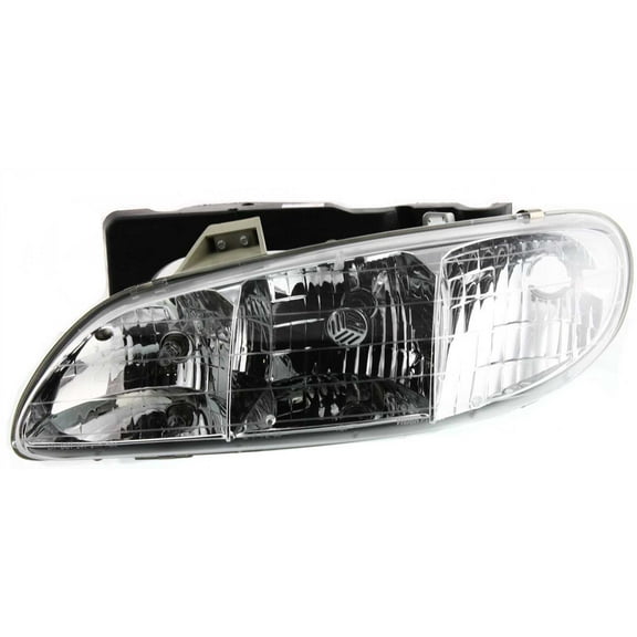 Headlight Compatible With 1996-1998 Pontiac Grand Am Left Driver Halogen With bulb(s)