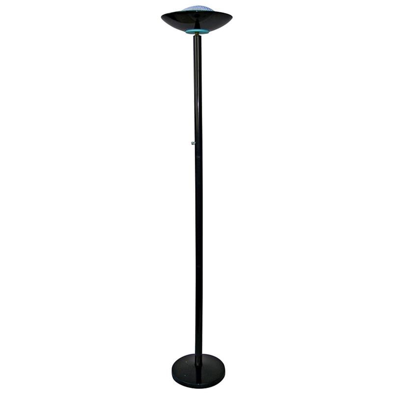 ORE International 190W Halogen Torchiere Floor Lamp, Black