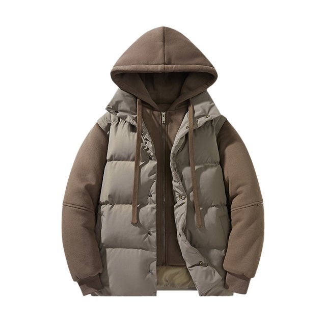 Men's Winter Two Padded Jacket Warm Padded Jacket