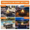 thumbnail image 2 of Enyopro 32" Outdoor Fire Pits, Smokeless Metal Fire Pit for Outside with Poker, Mesh Lid, Fire Grate, Fire Bowl for Patio, Backyard, and Camping, 2 of 8