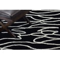 thumbnail image 6 of Addison Rugs Calabar 8' x 10' Abstract Waves Fabric Area Rug in Midnight Black, 6 of 8