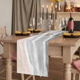 thumbnail image 2 of Ombre Ocean Beach Table Runner, Nautical Coastal Beach Sandy Gradient Gray Cotton Linen Table Runners 72 Inches Long, Dresser Scarf Runner for Dining Tables/TV Stands/Coffee/Cabinets 18''x72'', 2 of 9