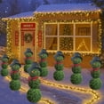 thumbnail image 7 of 32in Christmas Snowman Topiary - Christmas Snowman Shaped Tree with Red Berries Santa Hat Topiary Snowman for Christmas Indoor/Outdoor Decorations,Snowman Decor,Christmas Decors (D), 7 of 7