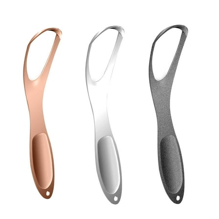 RAGUPEL Tongue Scraper,Multi-Purpose Metal Tongue Scraper Kit for Oral Care,Dual-Function Tongue Brush for Bad Breath,Compact Tongue Cleaner for Adults