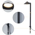 thumbnail image 4 of C Cattleya 12-Pack 26.25inch 5W Low Voltage Matte Black Aluminum LED Outdoor Landscape Path Lights, 4 of 8