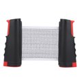 thumbnail image 2 of Grille de Tennis de Table Portable, Filet de Tennis de Table Compact en Taille et Design, pour Enfants Adultes Noir Rouge, 2 of 8