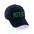thumbnail image 2 of Classic Referee Hat Premium Cotton Low Profile Unstructured Adjustable Strapback Navy Green, 2 of 3