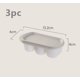 thumbnail image 1 of Caja de hielo doméstica, fácil de liberar, antiolor, molde for cubitos de hielo cubierto, complemento alimenticio casero, bandeja de hielo de silicona de tres compartimentos, 1 of 2