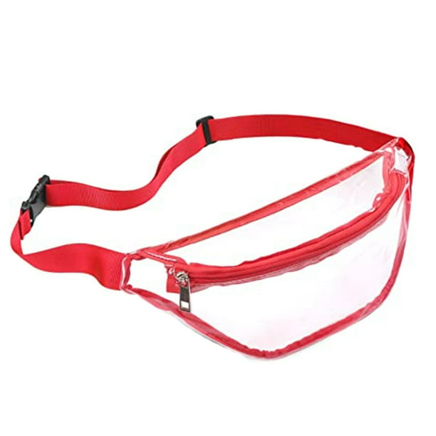 ZHIYU Waterproof Waist Bag Clear Fanny Pack Women Waterproof Small Clear Waist Bag Cute Waist