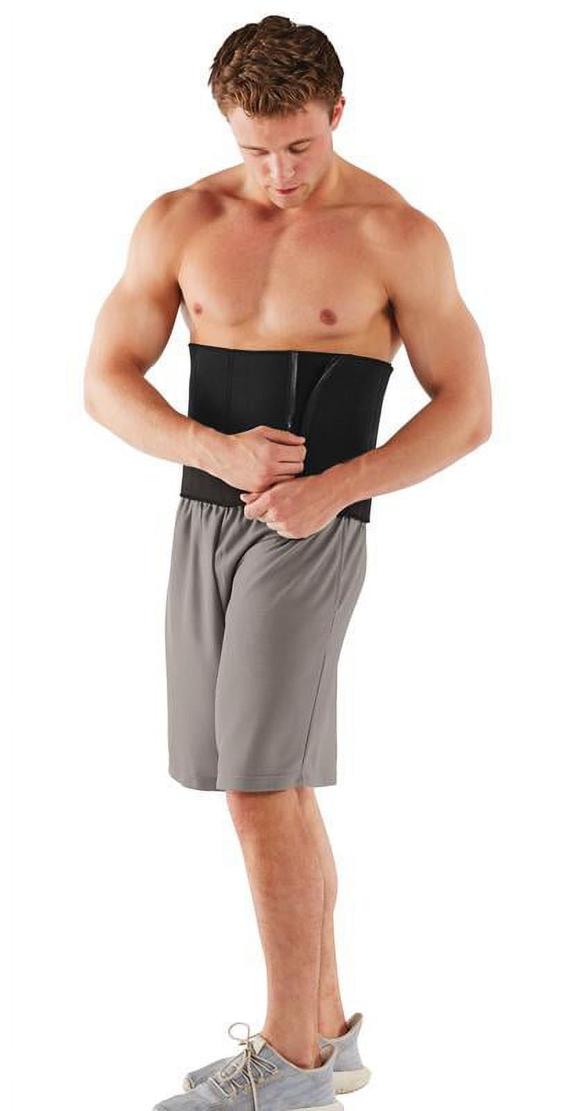 Athletic Works 5 Zipper Waist Trimmer Belt Black Walmart