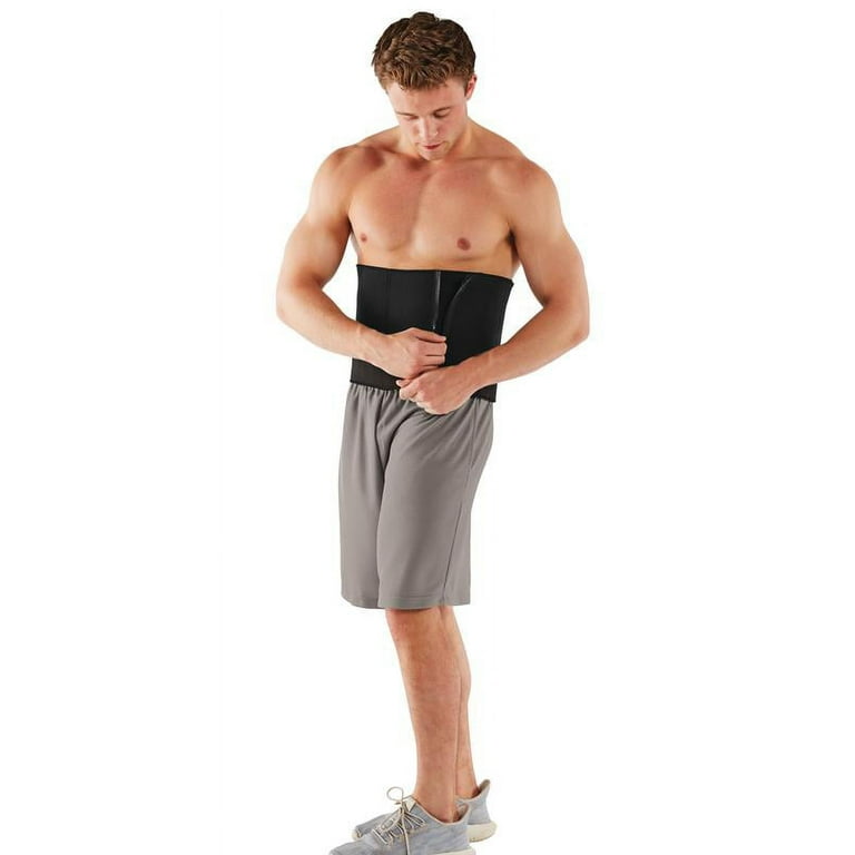 Athletic Works 5 Zipper Waist Trimmer Belt Plus Size Black