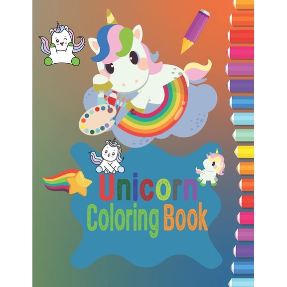 Unicorn Coloring Book: For Kids Ages 4-8 Boys & Girls, (Paperback)