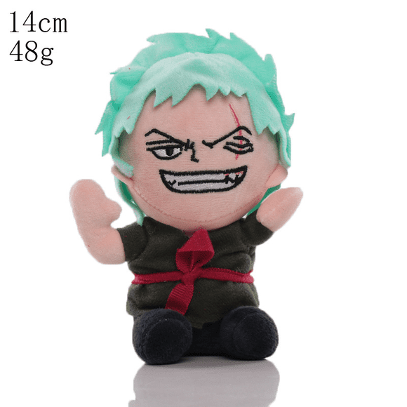 One Piece Roronoa Zoro Plush Toy, 5.5 Inch Soft Stuffed Mini Figure