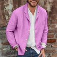 thumbnail image 5 of 2024 chaquetas holgadas de algodón y lino informales para primavera y otoño para hombres europeos y americanos, 5 of 5