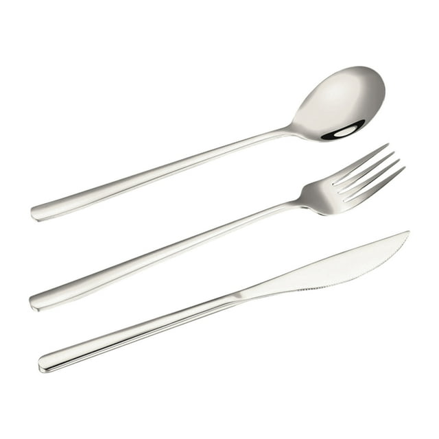 Stainless Steel Table,Spoons and Forks Set Stainless Steel Knife Fork and Spoon Western Style Steak Fork Set Household Stainless Steel Spoon European Style Dinner Knife Three Piece Set