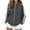 01# Dark Gray, variant on Zip Up Hoodie for Women Long Sleeve Drawstring Oversized Sweatshirt Jacket Side White Stripe Sweatshirts Black S