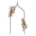 thumbnail image 2 of Spaco 9.5 Ft Decorative Metal Garden Arch, Decorative Garden Arbor, Garden Arch for Outdoor Vine Rose Climbing and Wedding Ceremony Party Decoration, Black, 2 of 7