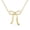 Yellow Gold, variant on Lola 18k Yellow Gold Plated Ribbon Bow Drop Necklace, Gift for Women