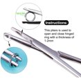 thumbnail image 2 of DJCIW 7" Ring Opening and Closing Pliers, 2 in 1 Rings Pliers Tool for Piercing Jewelry CBRs Opening Captive Bead Segment Rings Small Stubborn Hoops Nose Rings Clicker Rings, 2 of 3