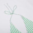 thumbnail image 5 of DHFJKG Women's Sexy Halter Backless Tank Top Striped Deep V Neck Lace Up Crop Cami Shirts Summer Beach Vacation Clothes Comfortable Tops, 5 of 7