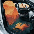 thumbnail image 2 of Bulopur Retro Front Car Seat Towel for Men Sunset Mountain Breathable Sweat Carseat Protector with Storage Bag for Running Sport Soft Fit SUV Sedan Truck 1pcs, 2 of 7