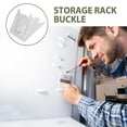 thumbnail image 3 of HONMEET 10Pcs Shelf Hooks Refrigerator Shelf Clips for Garage Cabinet Space Optimization, 3 of 6