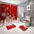 thumbnail image 2 of Tapis de Sol Imprimé Flocon de Neige Éléments de Noël, 2 of 5