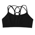 thumbnail image 3 of TTAO Kids Girls Sports Bra Spaghetti Straps Activewear Vest Crisscross Back Ballet Dancing Tank Tops Black 12, 3 of 6