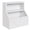 White, variant on BouPower Wooden Kids Bookshelf with Open Cubby Storage, Toddler Toy Organizer Cabinet with Anti-Tip Design for Bedroom, Nursery and Playroom