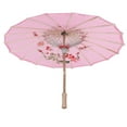 thumbnail image 2 of Chinese Umbrella Art Decor Painted Parasol For Wedding Party Oil Paper Umbrella(Pink), 2 of 8