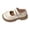 Beige, variant on GiLiling Girls Mary Jane Dress Shoes, Double Strap with Heart Buckle, Thick Non-Slip Sole PU Leather Flats School Casual Footwear (Beige, 7-8 Years)