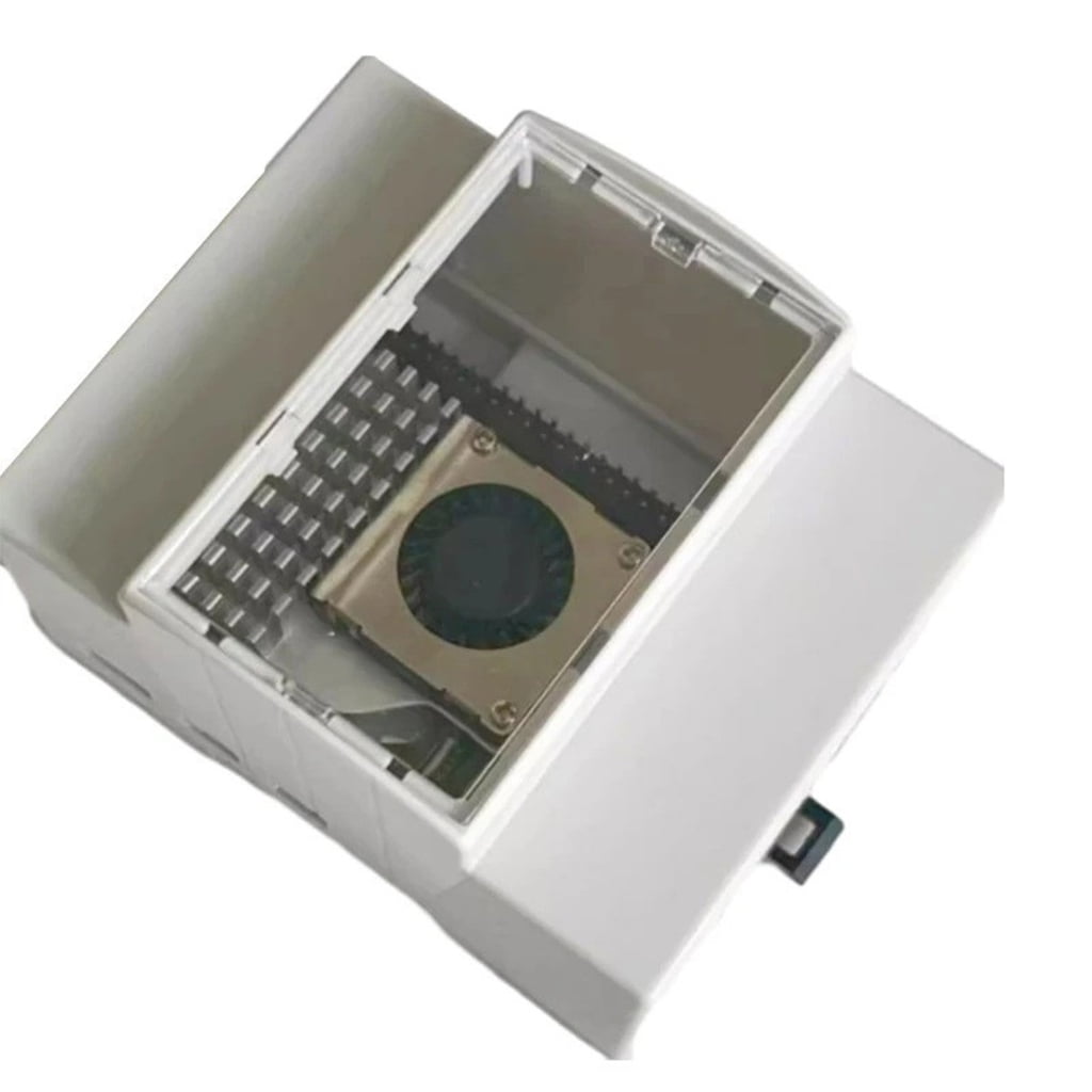 Drrntien ABS Housing Case Cooling Box for RPI5 Board DIN Rail Shell Secure and Snug