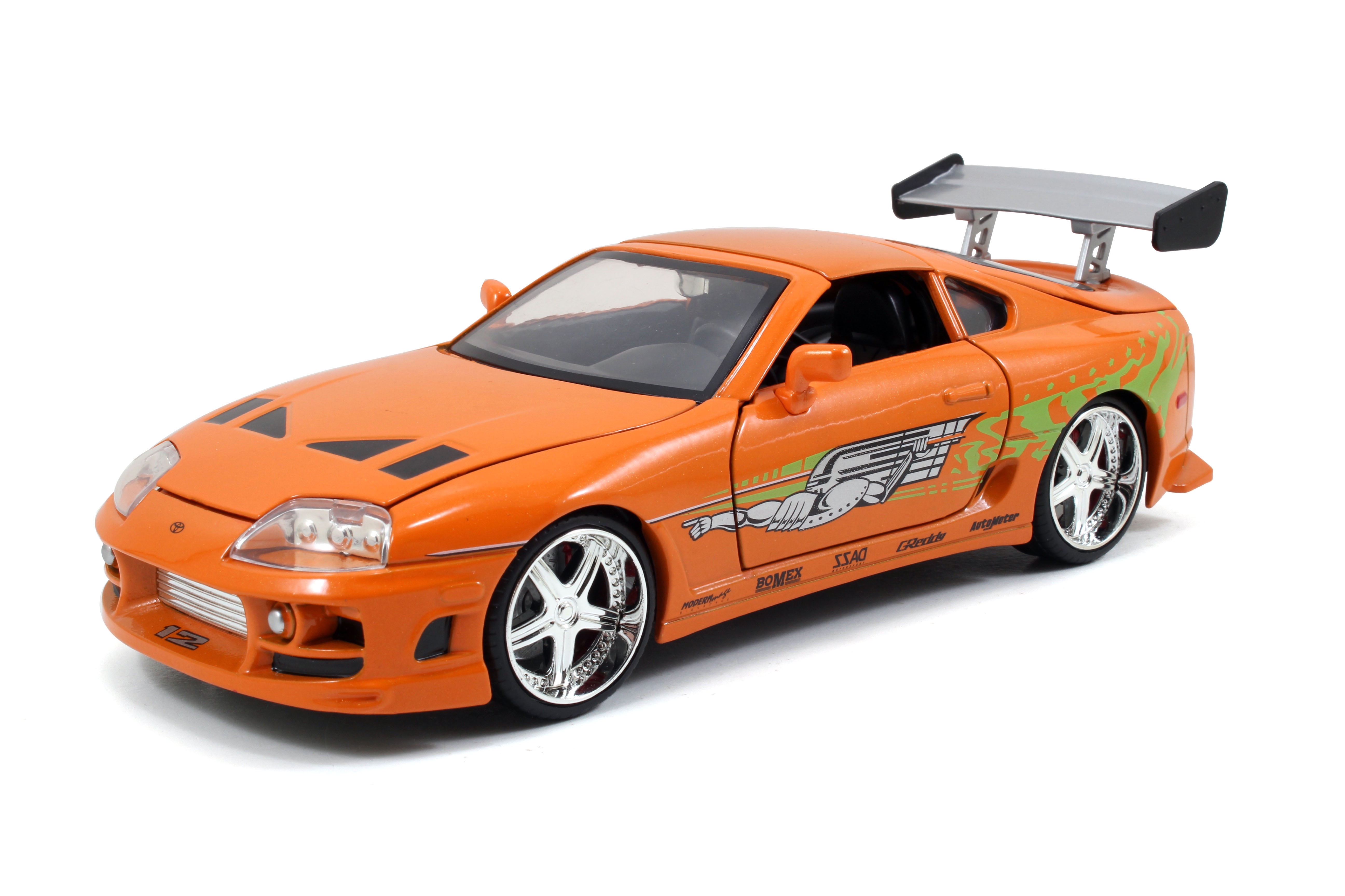 FAST & FURIOUS BRIAN'S '95 TOYOTA SUPRA 124 SCALE DIECAST CAR BY JADA