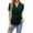 A01 Dark Green, variant on Womens V Neck Short Sleeve Shirt Solid Colod Classic Elegant Casual T Shirt Comfy Summer Basic Work Tee Vacation Clothes Dark Green L