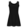 thumbnail image 7 of Mgmyaa Womens Plus Size Summer Tank Dresses Casual Sleeveless Tshirt Sundress Beach Cover Up Loose Ruffle Midi Dress L-5XL, 7 of 7