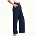 thumbnail image 4 of Grblisyd Girls Straight Leg Pants High Waist School Uniforms Casual Dressy Trendy Going out Trousers with Pockets Lightweight Back to School Slacks, 4 of 6