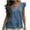 *Navy, variant on VBVC Women's Cotton Linen Ruffle Sleeve Tunic Top , Flowy Loose Fit Blouse For Women , Ladies' Casual V Neck Summer Shirt,Purple,S-2XL