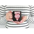 thumbnail image 2 of Boys Whatever Cats Forever, a Cat Lover, Black 11oz Ceramic Mug, 2 of 5