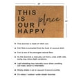 thumbnail image 4 of Rugsmith Black Machine Tufted This is Our Happy Place Doormat, 24" x 36", 4 of 5