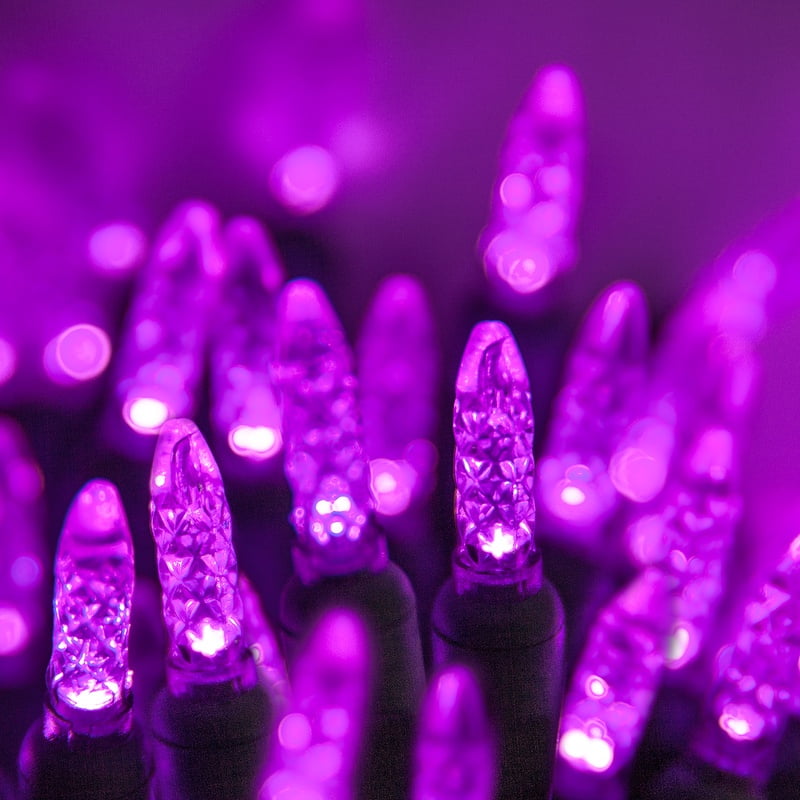 Purple Christmas Tree Lights 