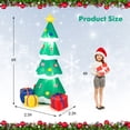 thumbnail image 4 of GVN 6 Feet Tall Blow up Christmas Tree with 3 Gift Boxes, 4 of 5