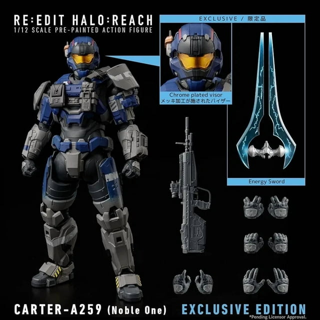 Re:Edit Halo: Reach Carter-A259 (Noble One) 1:12 Scale Exclusive Collectible Action Figure