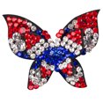 thumbnail image 1 of Barrette à Cheveux Mode Strass Papillon Accessoires pour Femmes, 1 of 8
