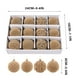 thumbnail image 3 of Adornos navideños flocados de terciopelo pintado de plástico para árbol de Navidad, 6 cm, 12 unidades, en caja, 3 of 7